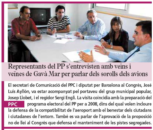 Noticia publicada en el periódico EL BRUGUERS el 16 de julio de 2007